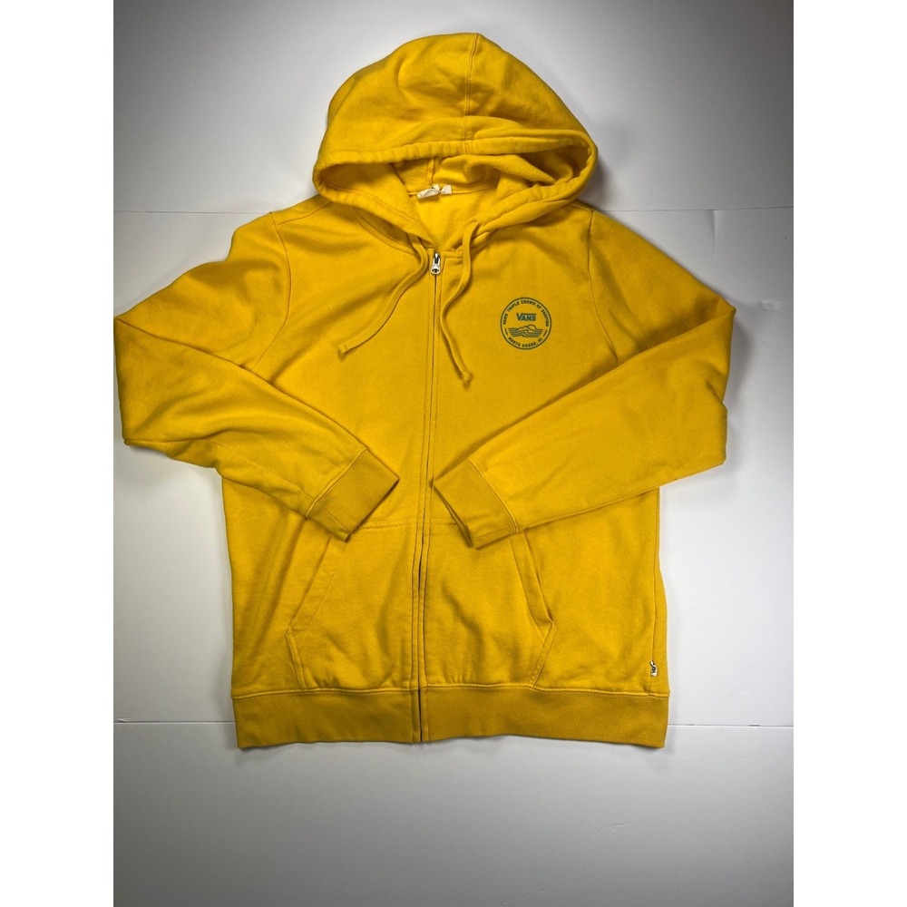 Vans Triple Crown of Surfing Hoodie Mens Large Yellow 2020 North Shore Graphic